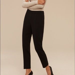 Babaton Conan Japanese crepe black dress pants